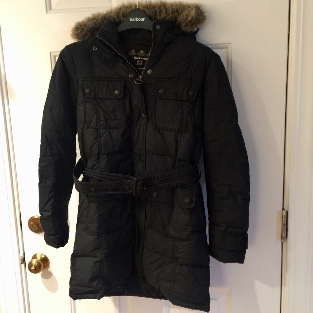Authentic Barbour 100% Natural Down waxed jacket